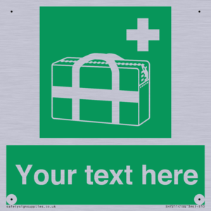 Custom sign safe condition Medical grab bag